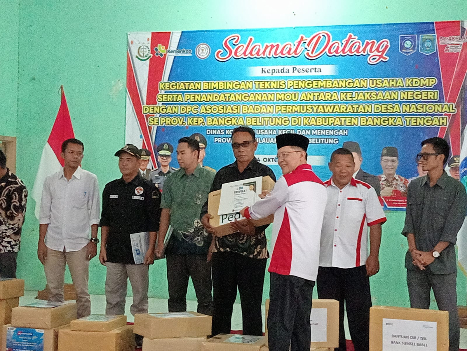 Perkuat Pengawasan KDMP Jaga Desa, Kejari dan DPC ABPEDNAS se-Provinsi Babel Teken Kerjasama