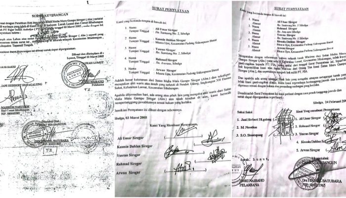 Kuasa Ahli Waris Sutan Mulia Mara Gampo Siregar: Dirut PT FIA Akan Kami Laporkan ke Aparat Hukum