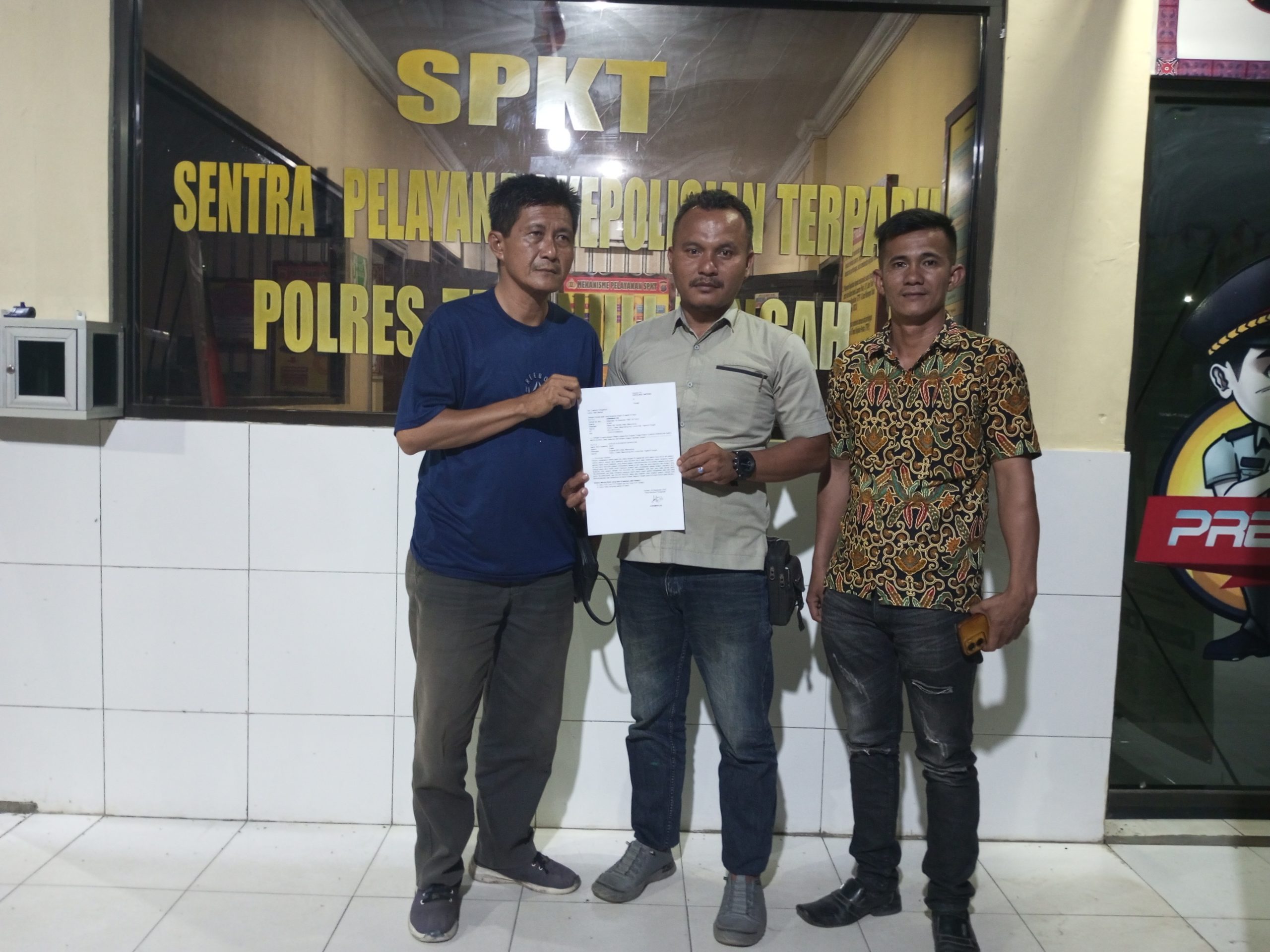 Oknum Anggota BPD Desa Masundung Resmi Di laporkan Ke Polres Tapteng
