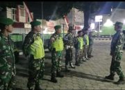 Patroli Bersama di Perbatasan, Babinsa dan Banser Hadirkan Rasa Aman untuk Warga