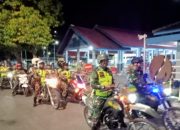 Kompak di Malam Hari, Babinsa Koramil 0822/01 dan Banser Keliling Kota Bondowoso