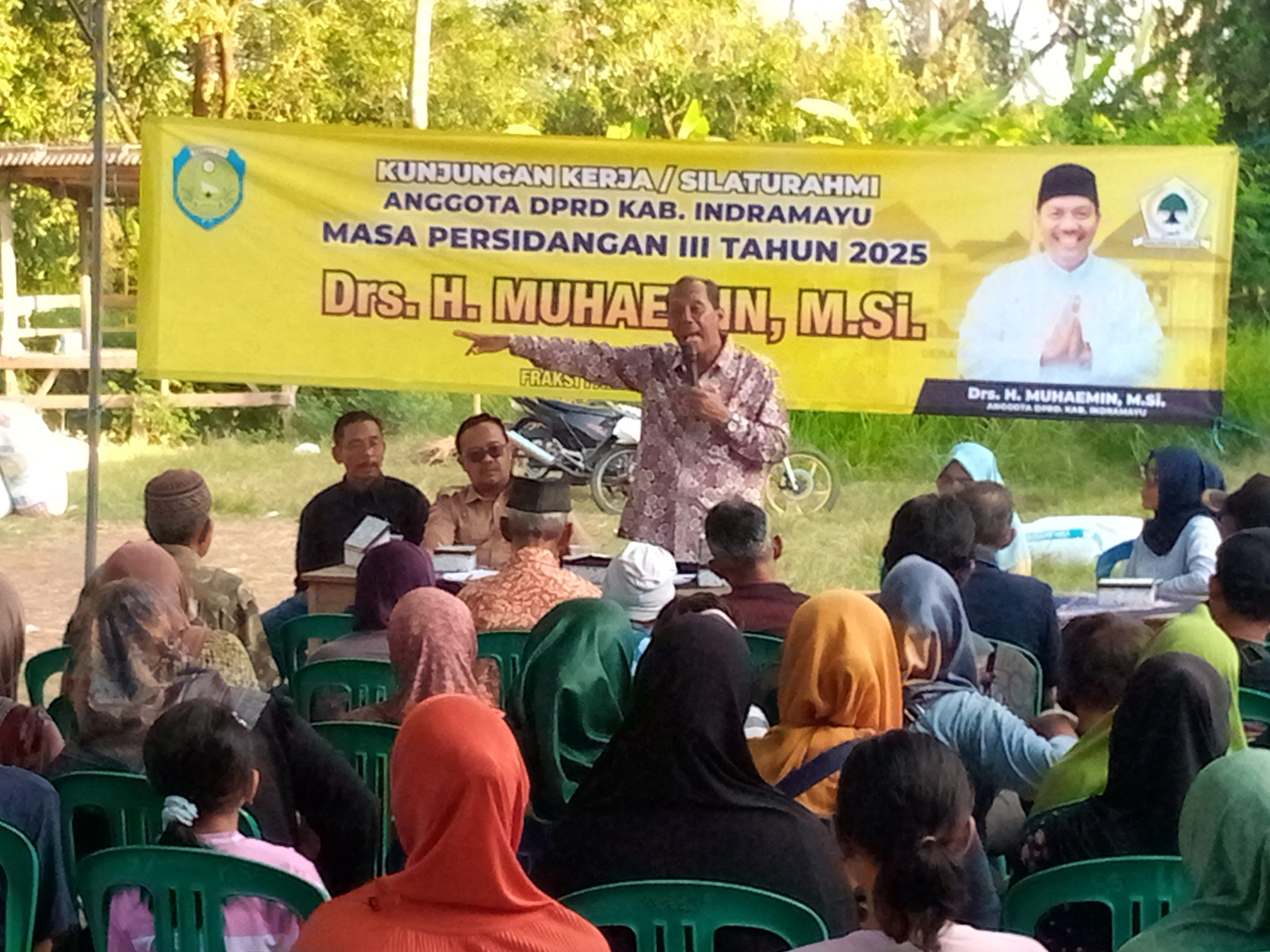 H. Muhaemin dari Fraksi Partai Golkar Gelar Reses Masa Persidangan III Tahun 2025 di Desa Ujungpendok Jaya