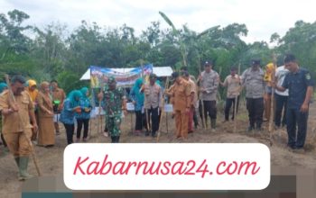 Polsek Penukal Abab dan Pemerintah Desa Sungai Langan Gelar Penanaman Jagung di Lahan Pertanian Seluas 1 Hektar