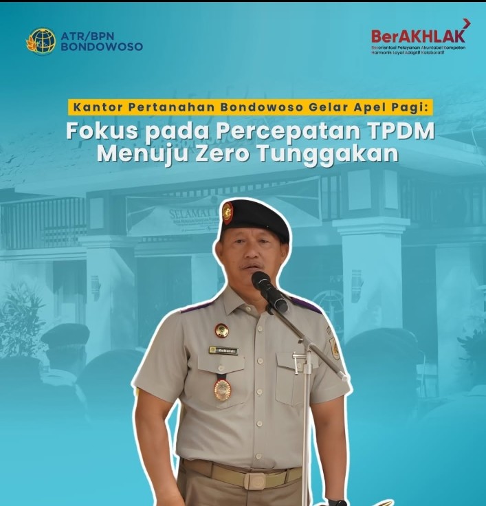 Kantor Pertanahan Bondowoso Genjot Percepatan Penyelesaian TPDM Menuju Zero Tunggakan