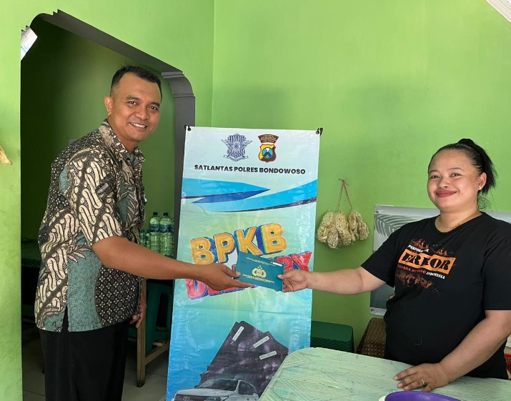 Polantas Menyapa, Samsat Bondowoso Beri Layanan BPKB Delivery