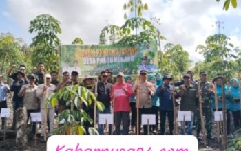 Polsek Penukal Utara Dukung Ketahanan Pangan Melalui Penanaman Jagung di Desa Prabumenang