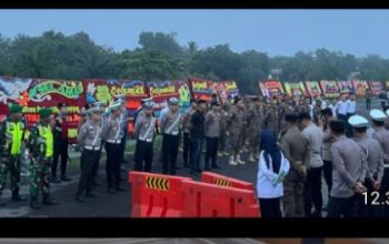 Polres PALI Kawal Ketat Pelantikan 1.469 Pegawai P3K di Gelora November Komperta Pendopo