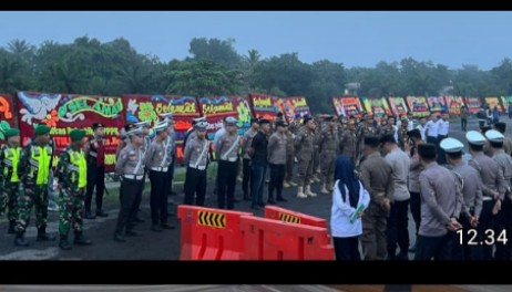 Polres PALI Kawal Ketat Pelantikan 1.469 Pegawai P3K di Gelora November Komperta Pendopo
