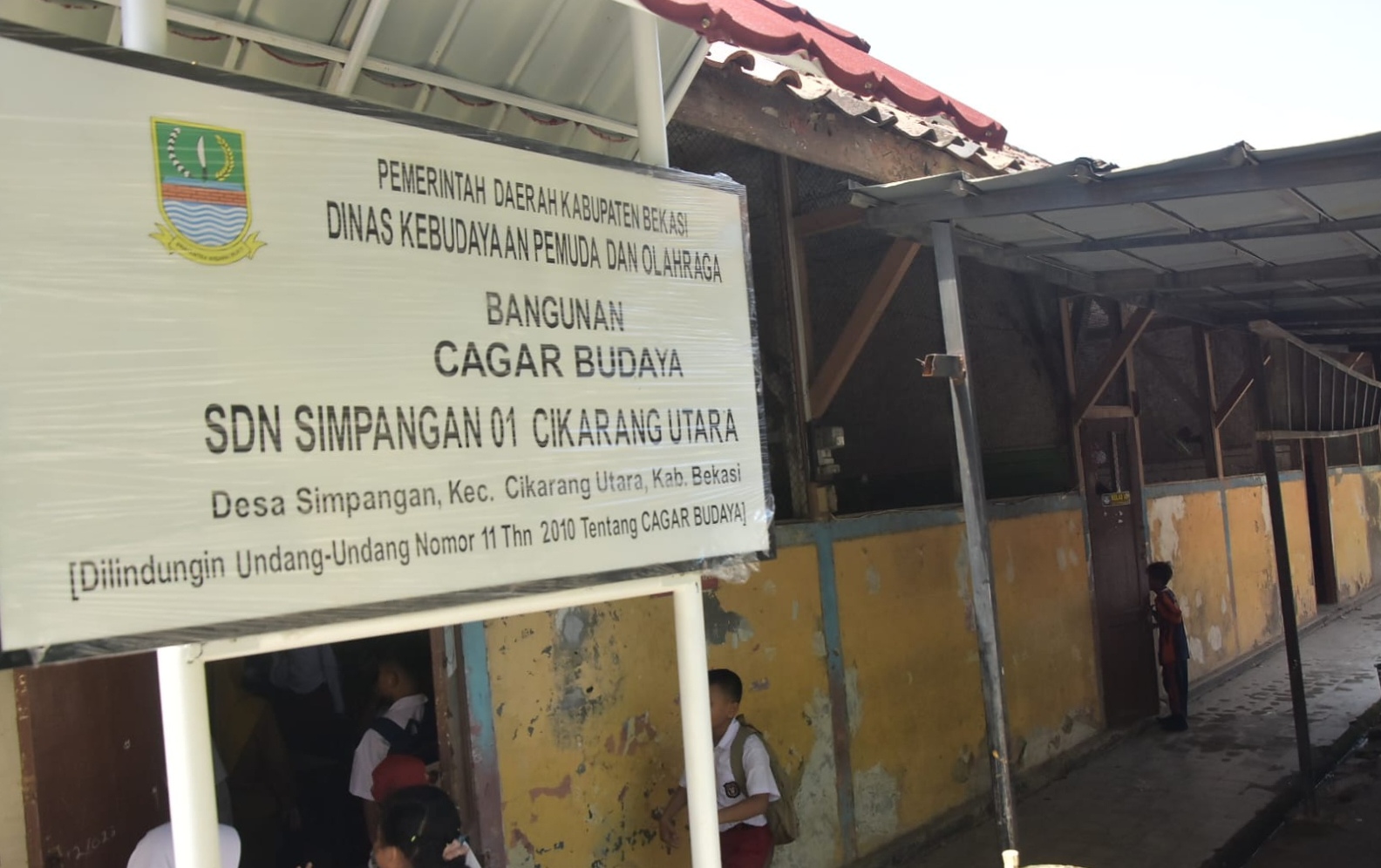 Bangunan Bersejarah, SDN Simpangan 01 Cikarang Utara ditetapkan Sebagai Bangunan Cagar Budaya
