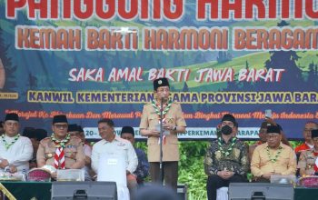 Menag Buka Kemah Bakti Harmoni Jabar Ke-4 Ajak Pemuda Jadi Jembatan Perdamaian