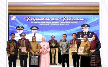 Sinergi Dan Kebersamaan Terjaga,  Bupati Dan  Wabup Lepas Kajari Lampung Utara Ke Jabatan Baru