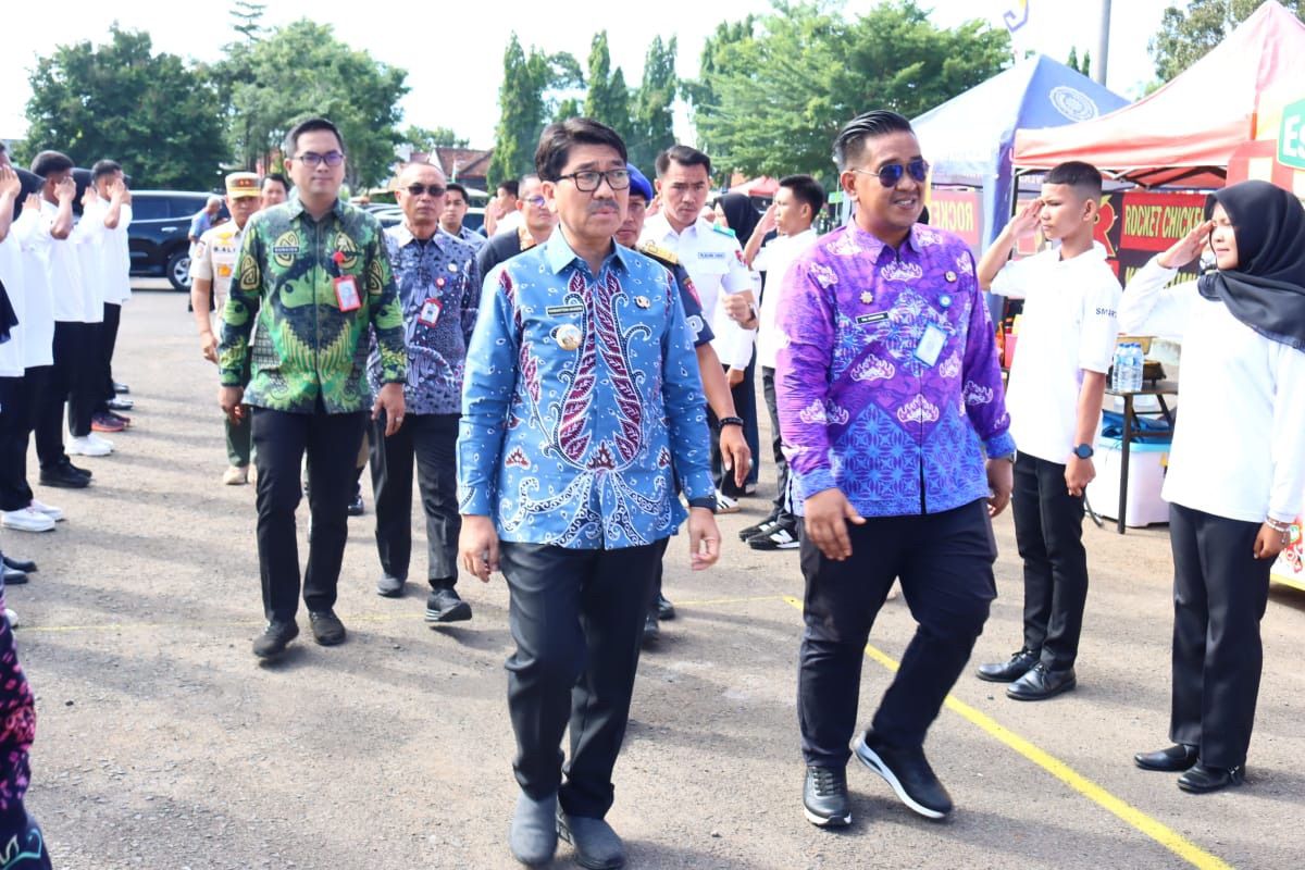 Bupati Lampung Utara Buka Lomba Ketangkasan Baris- Berbaris Dan Baris Variasi, Dorong Pembinaan Karakter Generasi Muda