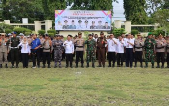 Tanggap  Darurat  Bencana  Alam, Polres Lampung Utara  Gelar  Apel  Siaga