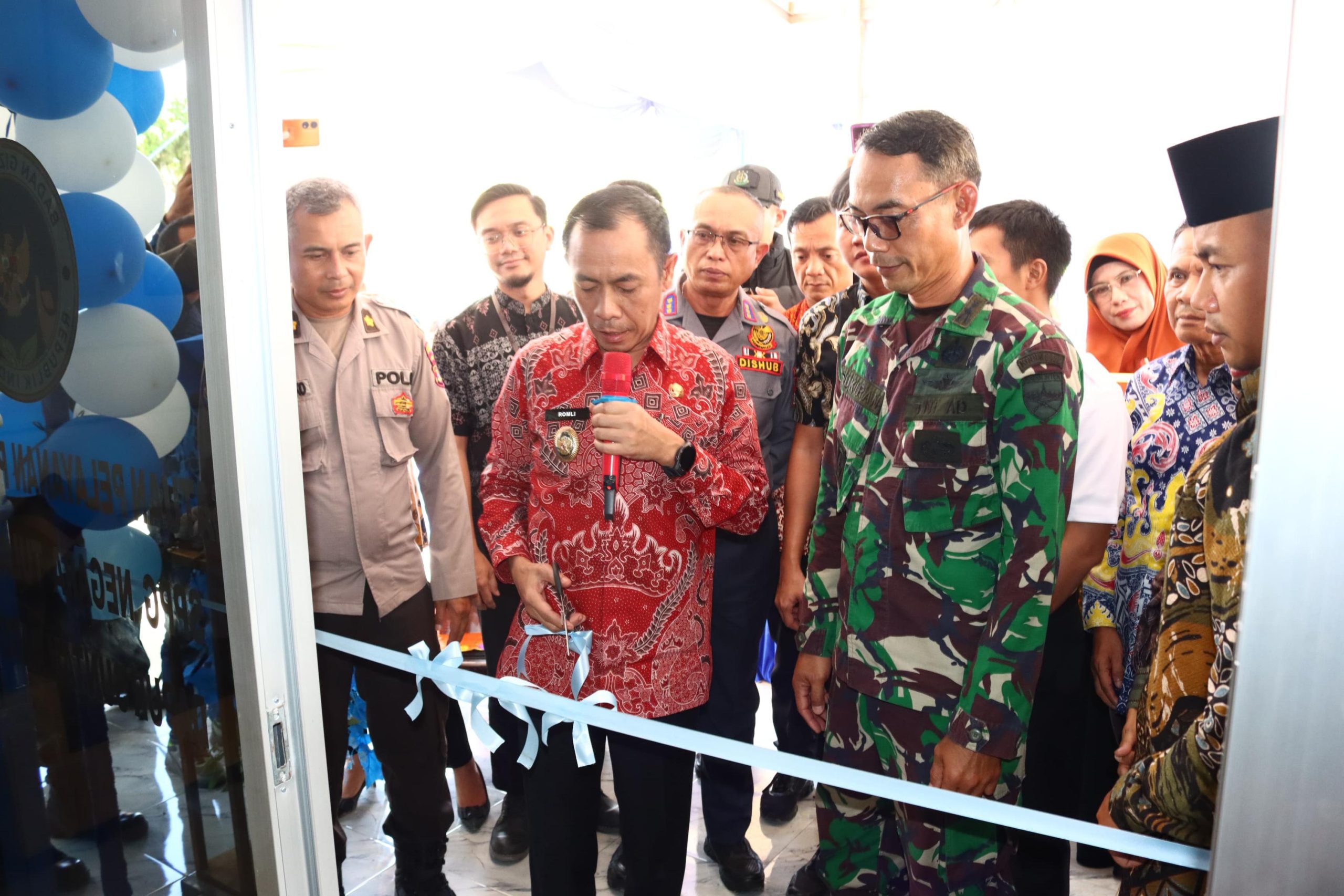 Wakil Bupati Launching SPPG Negara Tulang Bawang Bunga mayang
