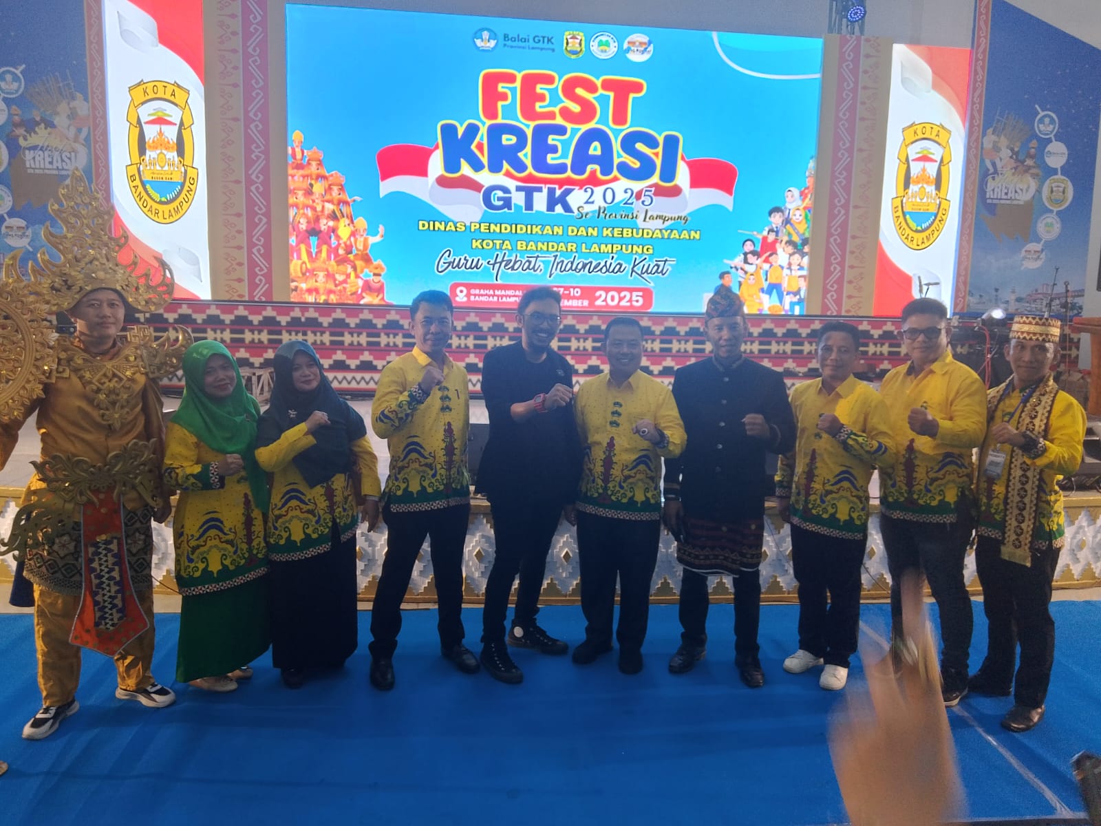 Kadis Pendidikan Lampung utara H. Sukatno Hadiri Pembukaan FEST KREASI GTK 2025 Se- Provinsi Lampung Di Bandar Lampung