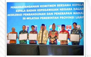 Bupati Lampung Utara  Hadiri Penguatan  Implementasi  Manajemen Talenta ASN  Se- Provinsi  Lampung