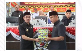 Wakil Bupati  Hadiri Rapat  Paripurna  DPRD  Lampung utara  Bahas Rancangan  RAPD 2026
