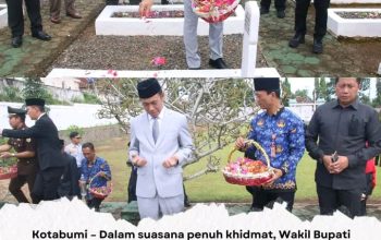 Meneladani  Semangat Pahlawan, Wakil Bupati Hadiri, Upacara Ziarah  Di  Taman Makam Pahlawan