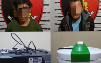 Dua Pelaku  Curat , Di Amankan  Sat Reskrim Polres Lampung Utara