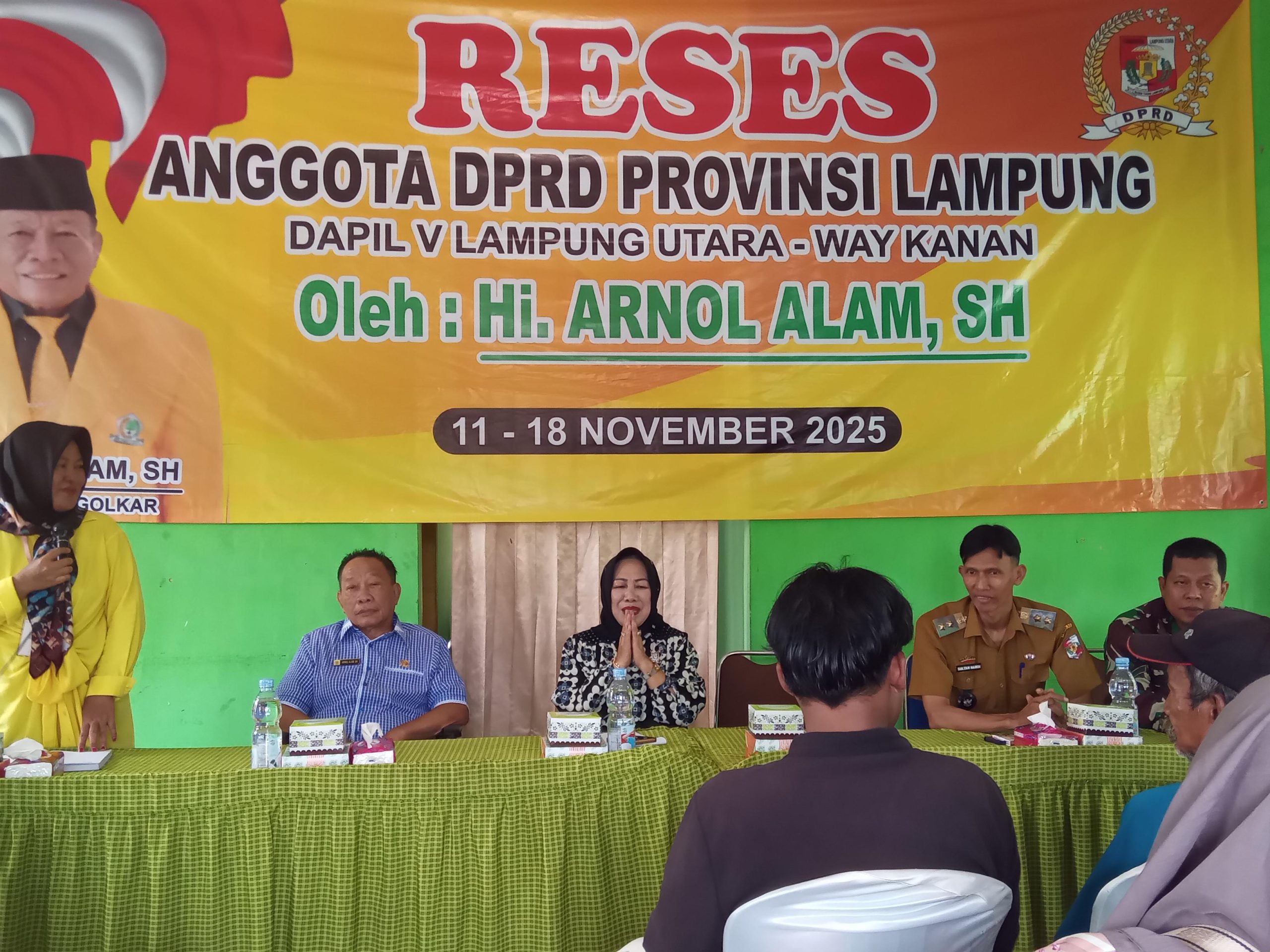 Hi . Arnol Alam, S.H. Gelar Reses Di Dua Titik, Serap Aspirasi Petani Di Kotabumi Utara