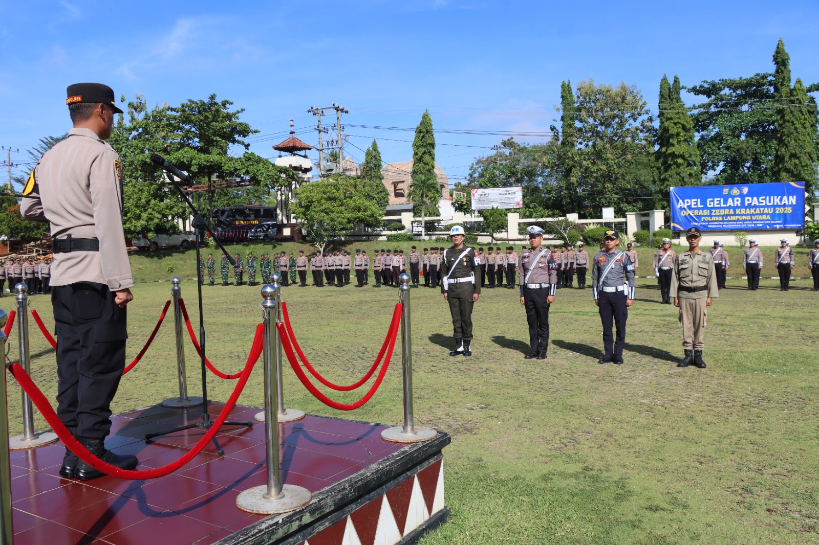 Apel Gelar Pasukan Oprasi Zebra Krakatau 2025 Resmi Dimulai, Fokuskan Penindakan 8 Pelanggaran Utama