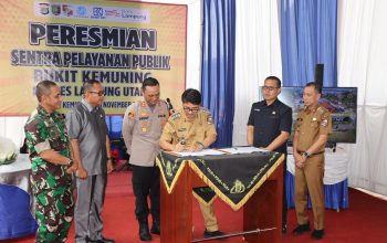 * Beri Kemudahan  Masyarakat, Polres Lampung Utara  Resmikan  Sentra  Pelayanan publik  Bukit Kemuning *