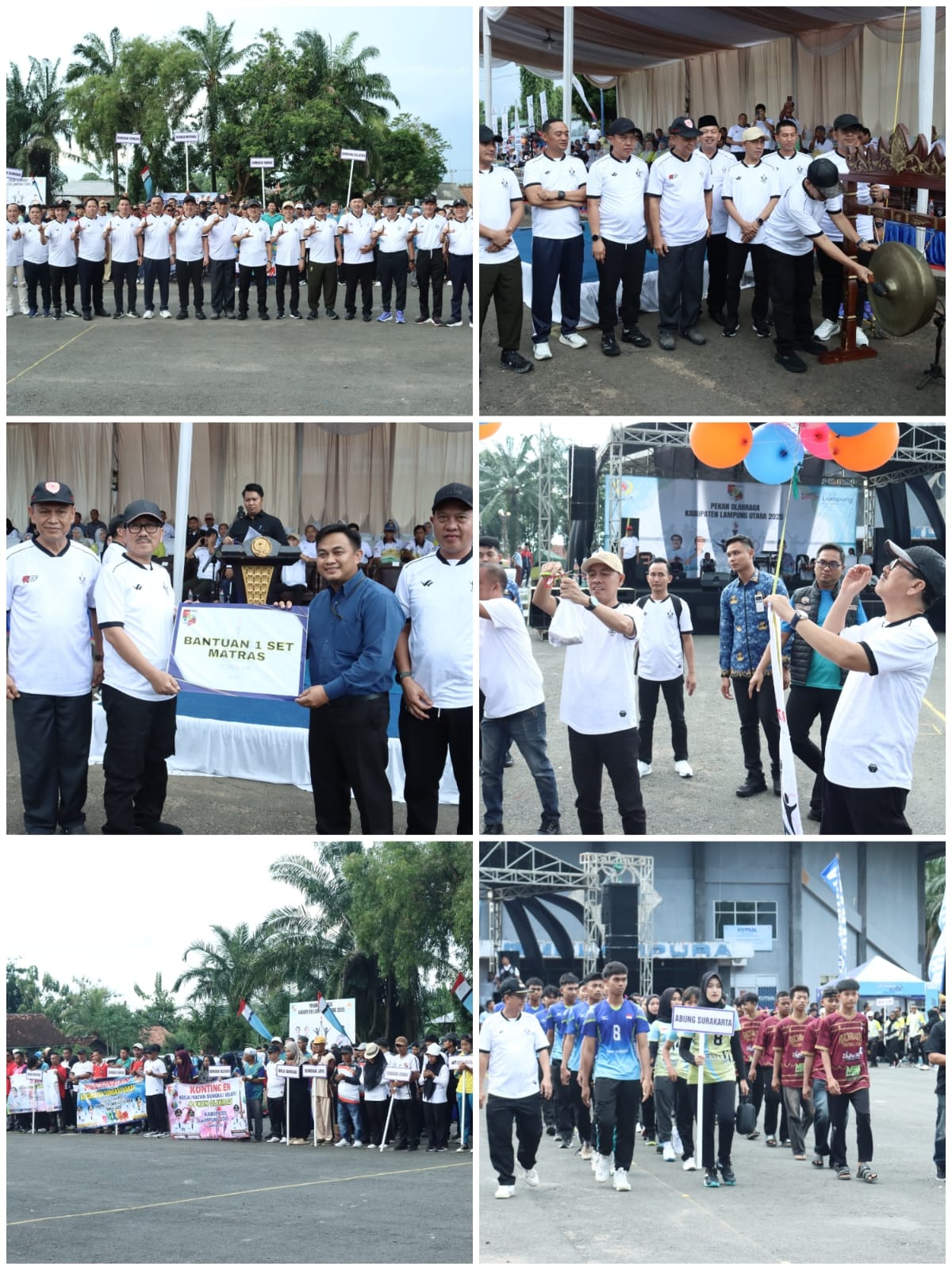 Semangat Sportivitas Mengema Di Stadion Sukung , PORKAB 2025 Secara Resmi Di Buka.