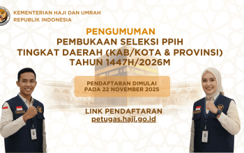 Daftar Gratis !! Kementerian Haji dan Umrah Resmi Buka Seleksi Petugas Formasi PPIH 1447 H/2026 M