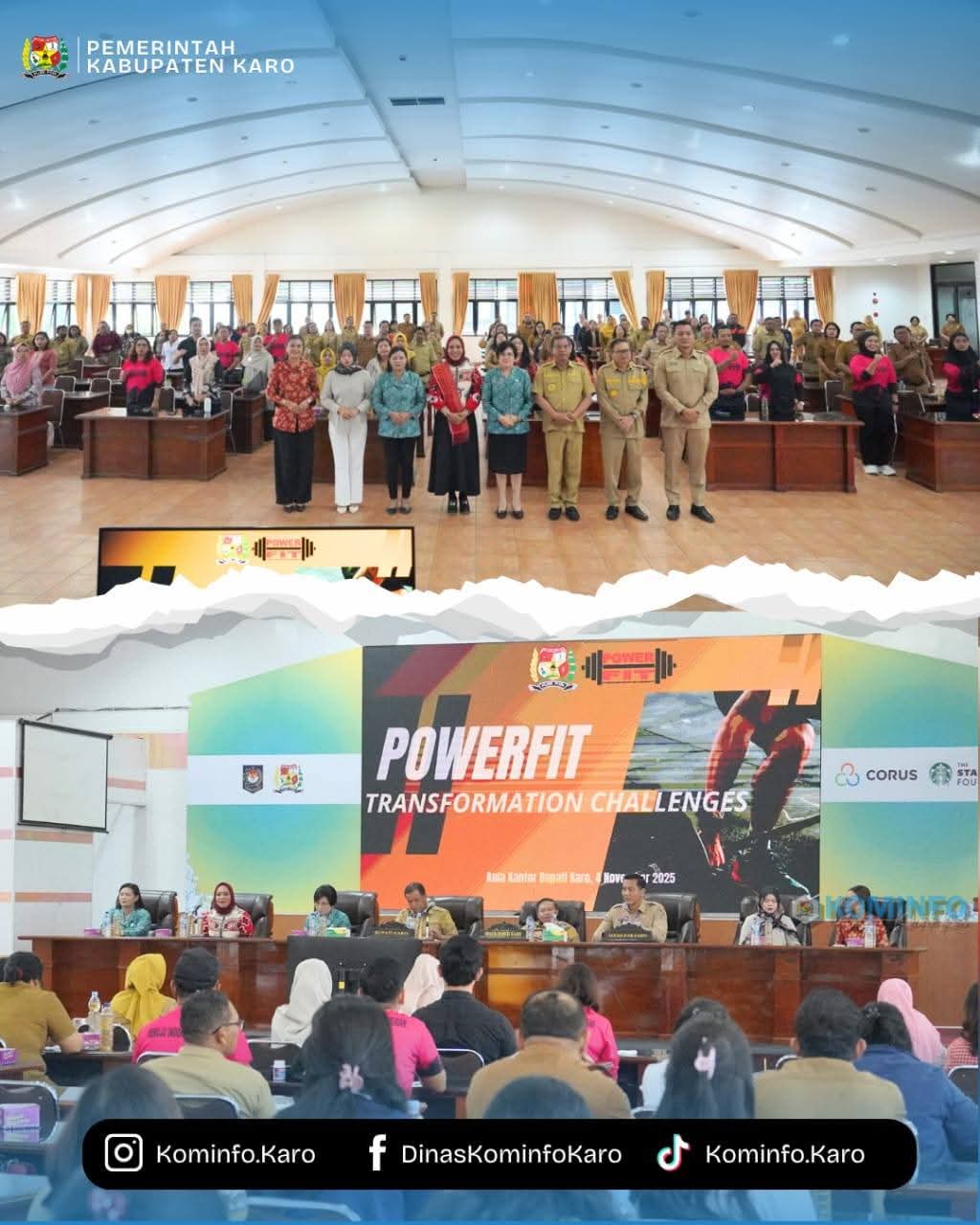 Bupati Karo Membuka Sosialisasi Program Powerfit Transformation Challenges Bupati Karo Membuka Sosialisasi Program Powerfit Transformation Challenges