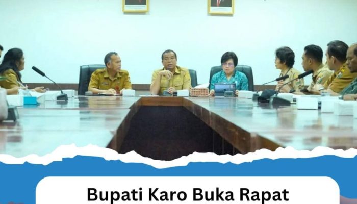 Bupati Karo Buka Rapat Lomba Posyandu Desa Terkait 6 Standar Pelayanan Minimal
