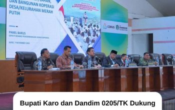Bupati Karo dan Dandim 0205/TK Dukung Penuh Percepatan Pemetaan Lahan, Aset, dan Bangunan KDKMP di Kabupaten Karo