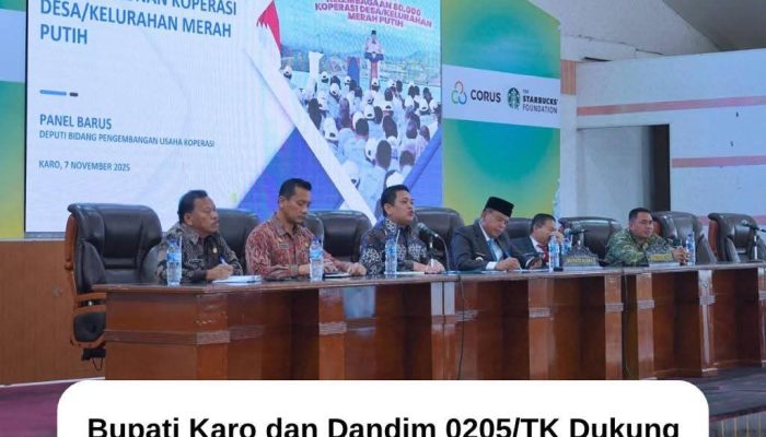 Bupati Karo dan Dandim 0205/TK Dukung Penuh Percepatan Pemetaan Lahan, Aset, dan Bangunan KDKMP di Kabupaten Karo