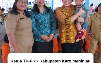 Ketua TP-PKK Karo Tinjau Pelaksanaan Lomba Posyandu di Desa Juhar Tarigan