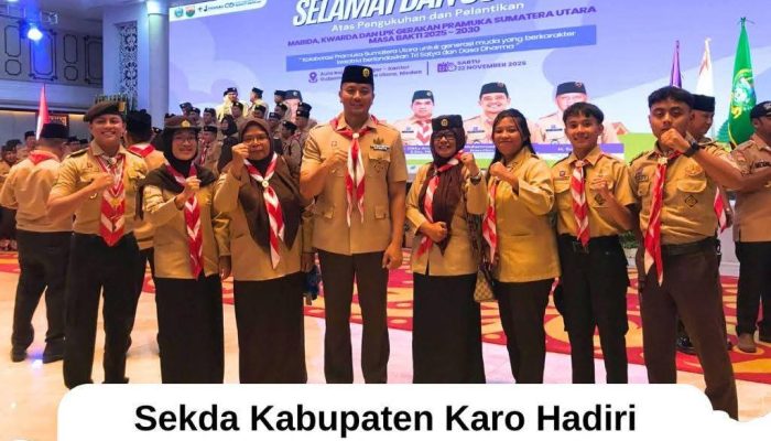 Sekda Kabupaten Karo Hadiri Pelantikan Pengurus Mabida, Kwarda dan LPK Sumut