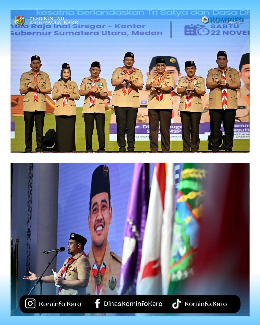 Sekda Kabupaten Karo Hadiri Pelantikan Pengurus Mabida, Kwarda dan LPK Sumut Sekda Kabupaten Karo Hadiri Pelantikan Pengurus Mabida, Kwarda dan LPK Sumut
