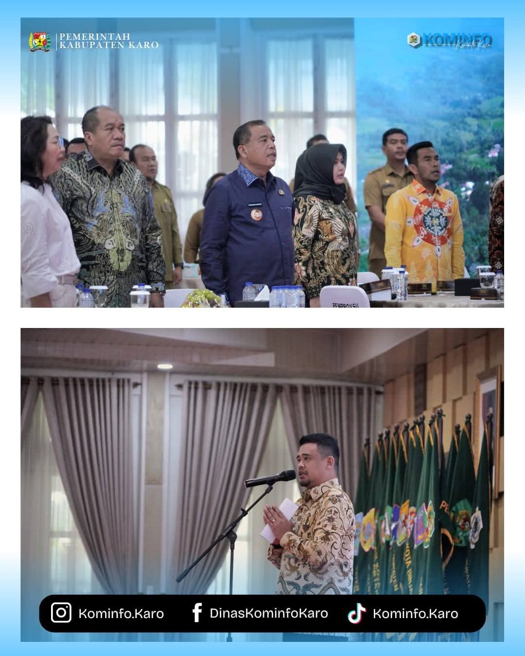 Bupati Karo Hadiri Sosialisasi Pembiayaan dan Penjaminan Infrastruktur Daerah melalui PT. SMI dan PT. PII Provinsi