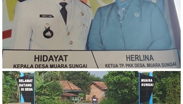 Pemerintah Desa Muara Sungai Realisasi Dana Desa (DD) Tahun Anggaran 2025 Dengan Membangun Gapura