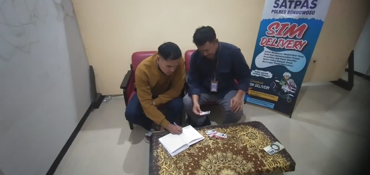 Satpas Bondowoso Luncurkan Layanan SIM Delivery, Antar SIM Langsung ke Rumah Pemohon