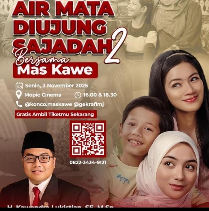 Anggota DPR RI Kawendra Lukistian Gelar Nobar Air Mata di Ujung Sajadah di Lumajang 