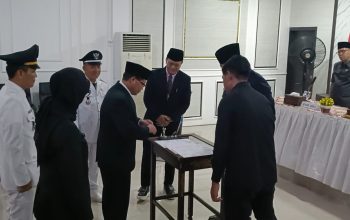 Wabup Iwan Tuaji SH,Lantik 33 Pejabat di Pemkab PALI,  Tekankan Disiplin dan Akuntabilitas.
