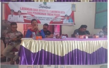 SOSIALISASI ANTI KORUPSI DAN PENANGANAN TINDAK PIDANA DI DESA KARTA DEWA, WUJUD SINERGI ANTAR LEMBAGA UNTUK MEWUJUDKAN PEMERINTAHAN DESA BERSIH DAN TRANSPARAN