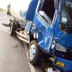 Truk Tangki Bermuatan Solar Milik PT.Ayu Syakira Pertama dan Minibus Mitsubishi Pajero Mengalami Kecelakaan Di Jalan Lintas Musi Banyuasin