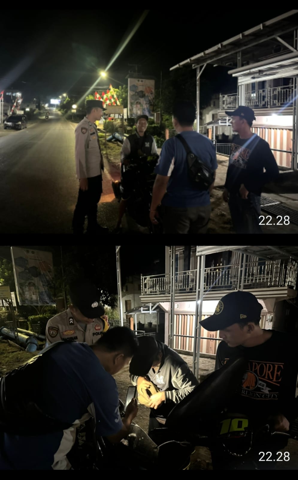 Polsek Talang Ubi Gencar Gelar KRYD, Wujudkan Malam Aman dan Kondusif di PALI