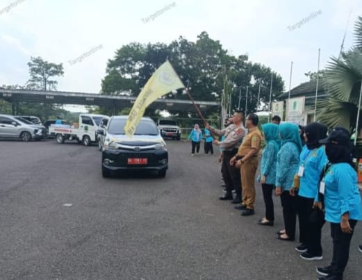 Wakil Bupati  Iwan Tuaji Lepas 50 Kontingen KTNA PALI ke Empat Lawang