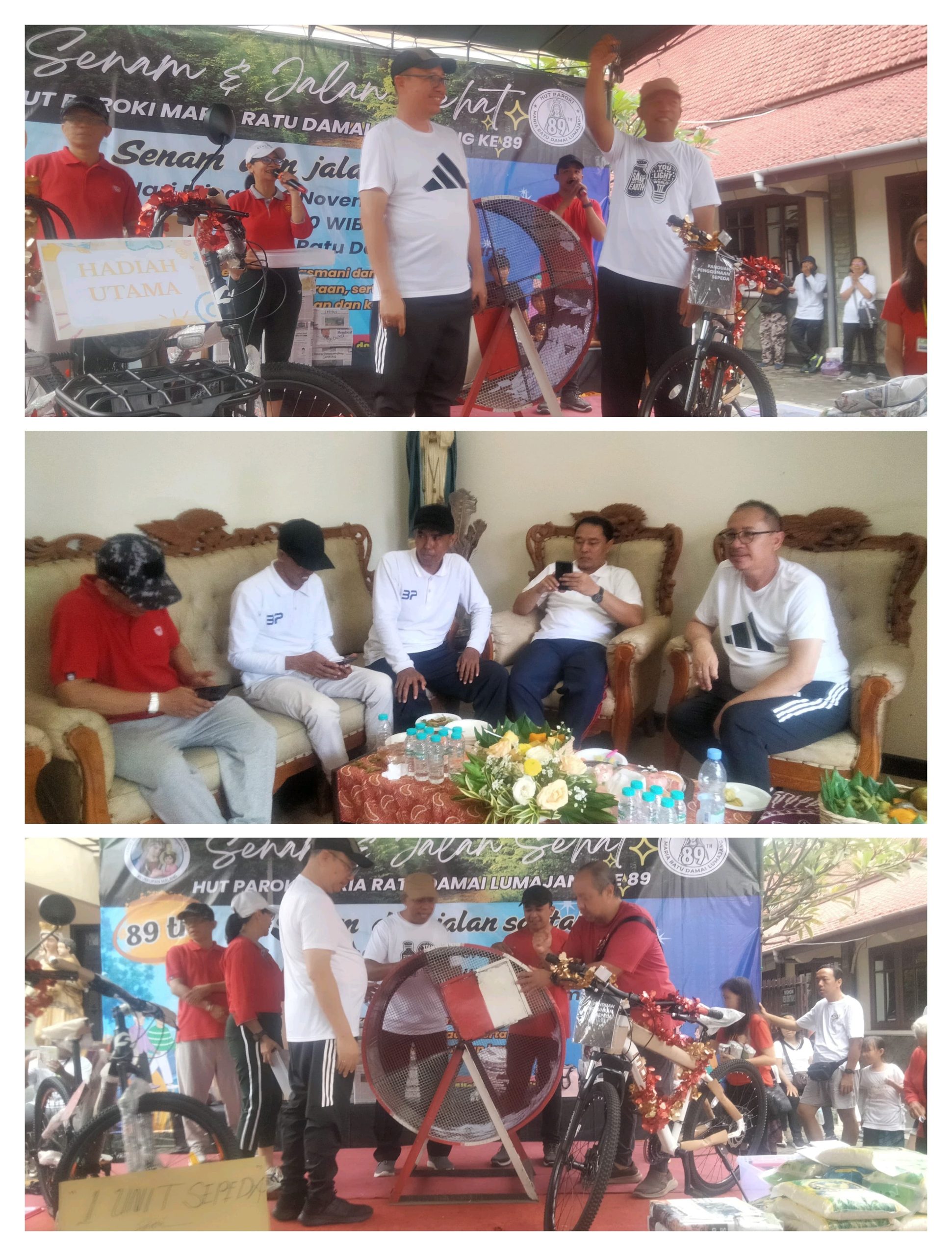HUT ke-89  Maria Ratu Damai : Jalan Santai Bersama Anggota DPR RI Komisi X H.Nur Purnamasidi 