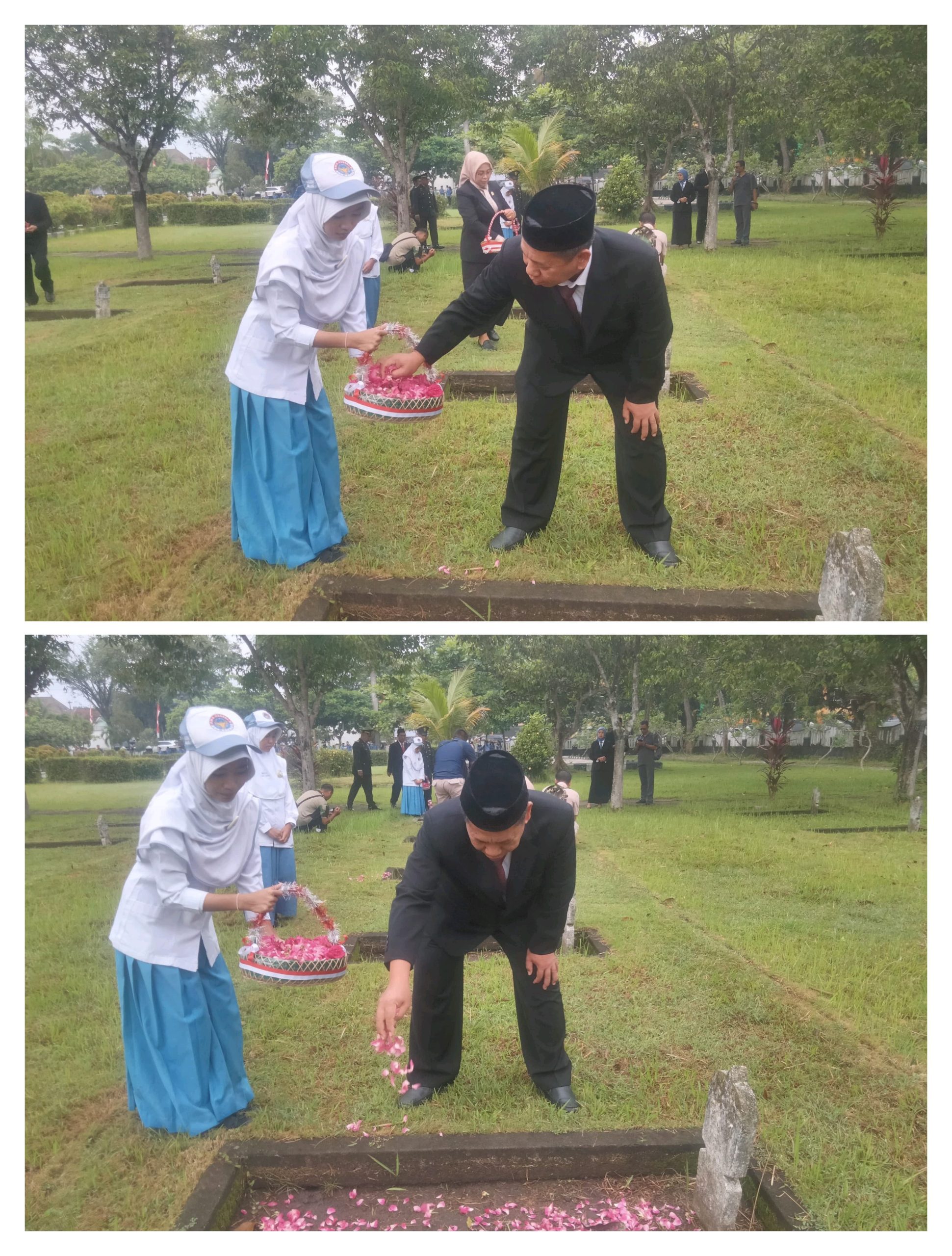 Ziarah dan Tabur Bunga Kepala ATR/BPN Kanta Lumajang Memperingati Hari Pahlawan 