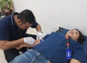 Media Ikut Serta Donor Darah di HUT ke-14 Partai NasDem Tapteng