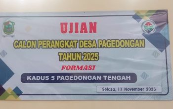 Pemdes Pagedongan Banjarnegara Laksanakan Proses Seleksi Penjaringan Perangkat Desa Jabatan Kepala Dusun 5 Pagedongan Tengah