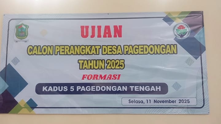 Pemdes Pagedongan Banjarnegara Laksanakan Proses Seleksi Penjaringan Perangkat Desa Jabatan Kepala Dusun 5 Pagedongan Tengah