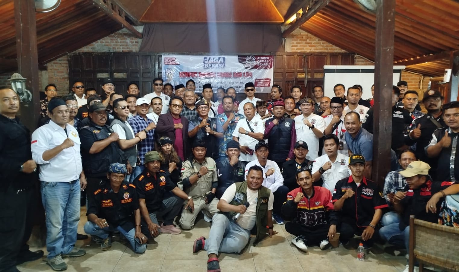 Rempug Bareng Ormas dan LSM Sepakat Jaga Kabupaten Bekasi Ciptakan Kondusifitas Iklim Investasi Aman
